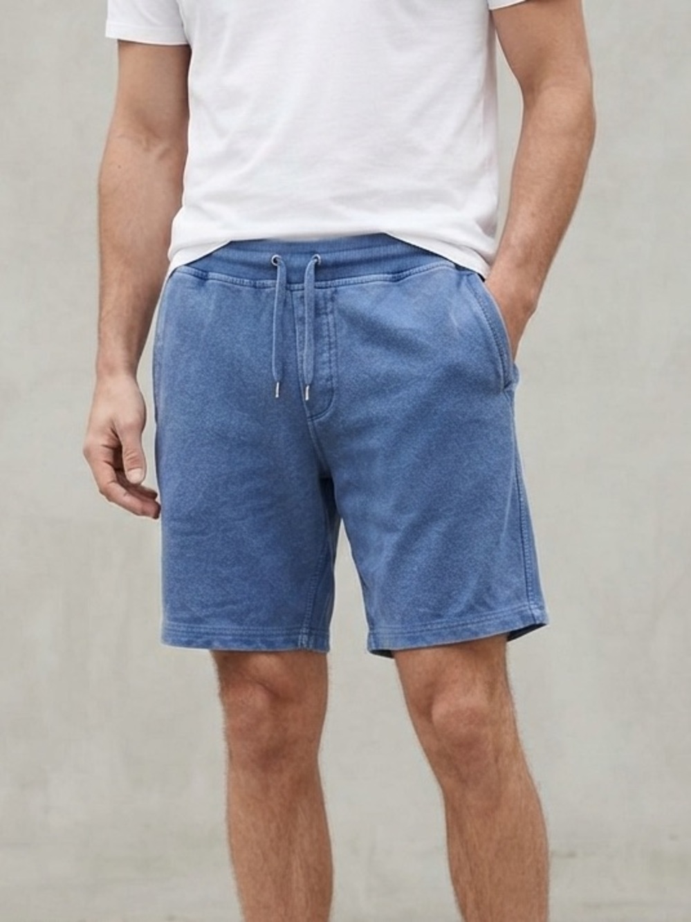 Outerknown Sz XL Blue Hemp Organic Cotton Relaxed Casual Short